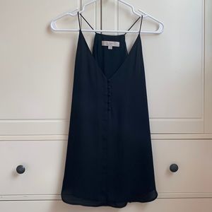 Loft black spaghetti strap tank